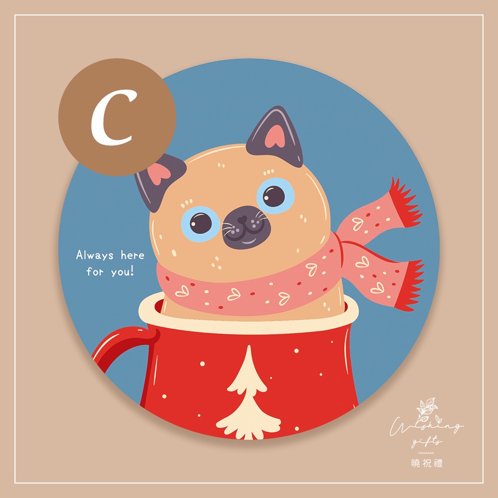 【交換禮物】貓咪 杯墊 餐墊 公室小物 矽藻土杯墊 聖誕禮物 隔熱墊 辦交換禮物 婚禮小物 台灣製造 吸水杯墊-細節圖5