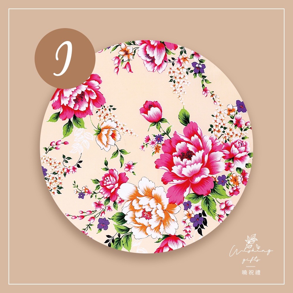 【台灣花布系列A】台灣花布客家花布陶瓷吸水杯墊 婚禮小物 桌上禮 聖誕禮 交換禮物 尾牙禮品 活動贈品禮品 抽獎禮-細節圖6