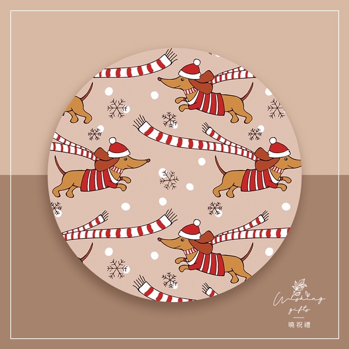 【聖誕禮物 交換禮物A】聖誕樹 杯墊 聖誕襪 薑餅人 聖誕紅 矽藻土吸水杯墊 隔熱墊 交換禮物 聖誕禮物 活動贈品-細節圖3