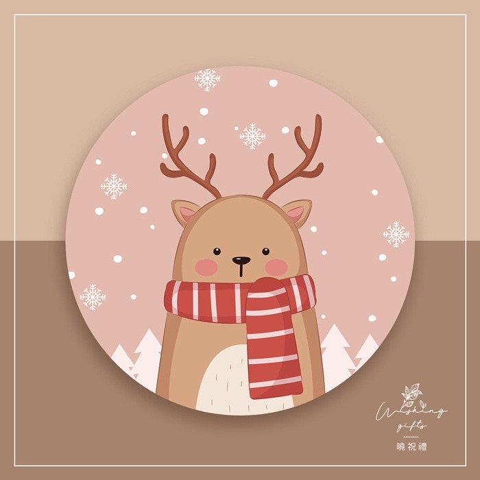 【聖誕禮物 交換禮物A】聖誕樹 杯墊 聖誕襪 薑餅人 聖誕紅 矽藻土吸水杯墊 隔熱墊 交換禮物 聖誕禮物 活動贈品-細節圖5