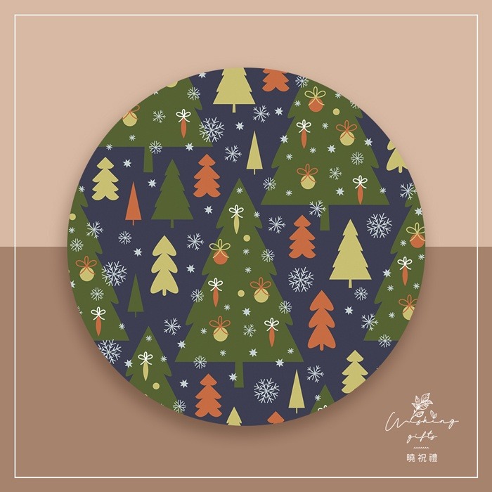 【聖誕禮物 交換禮物B】聖誕樹 杯墊 聖誕襪 薑餅人 聖誕紅 矽藻土吸水杯墊 隔熱墊 交換禮物 聖誕禮物 活動贈品-細節圖5