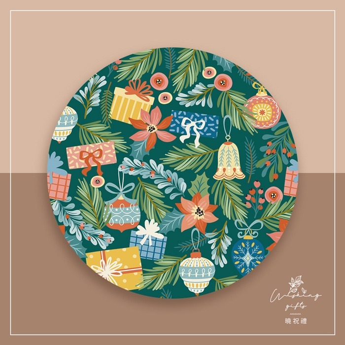 【聖誕禮物 交換禮物B】聖誕樹 杯墊 聖誕襪 薑餅人 聖誕紅 矽藻土吸水杯墊 隔熱墊 交換禮物 聖誕禮物 活動贈品-細節圖6