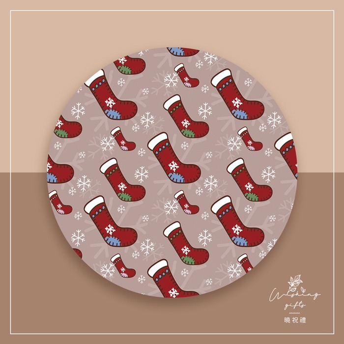 【聖誕禮物 交換禮物B】聖誕樹 杯墊 聖誕襪 薑餅人 聖誕紅 矽藻土吸水杯墊 隔熱墊 交換禮物 聖誕禮物 活動贈品-細節圖7