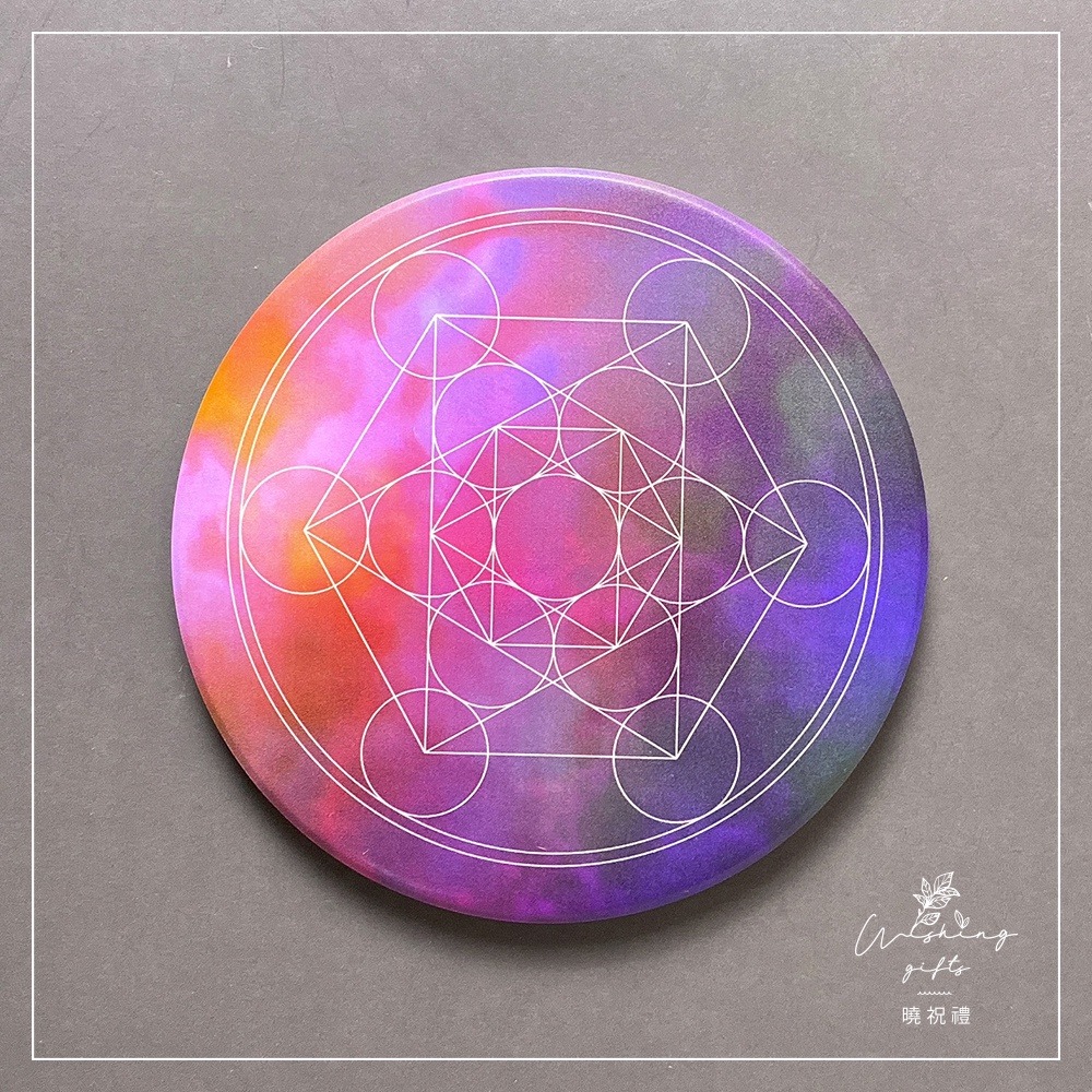 【獨家款身心靈系列】生命之花 生命樹 麥達昶陶瓷吸水杯墊 台灣製造 鶯歌陶瓷 交換禮物 聖誕禮物 尾牙禮品-細節圖4