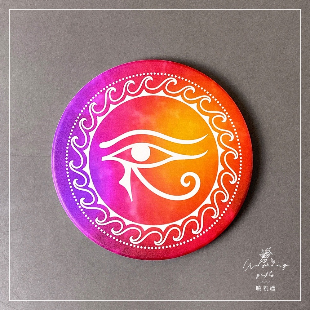 【獨家款身心靈系列】生命之花 生命樹 麥達昶陶瓷吸水杯墊 台灣製造 鶯歌陶瓷 交換禮物 聖誕禮物 尾牙禮品-細節圖6