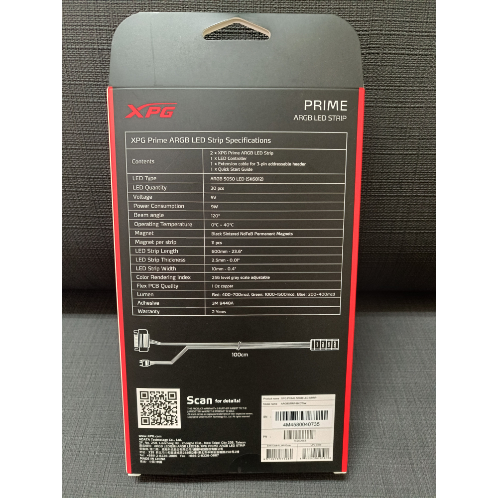 全新 現貨 XPG PRIME ARGB LED STRIP 燈條組 燈條組合包-細節圖2