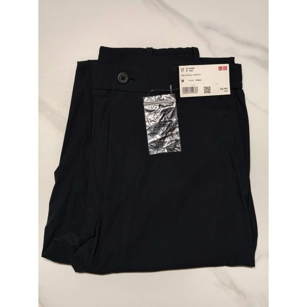 全新 現貨 日本 UNIQLO 男生 特級彈性長褲 男性 長褲 彈性-細節圖2