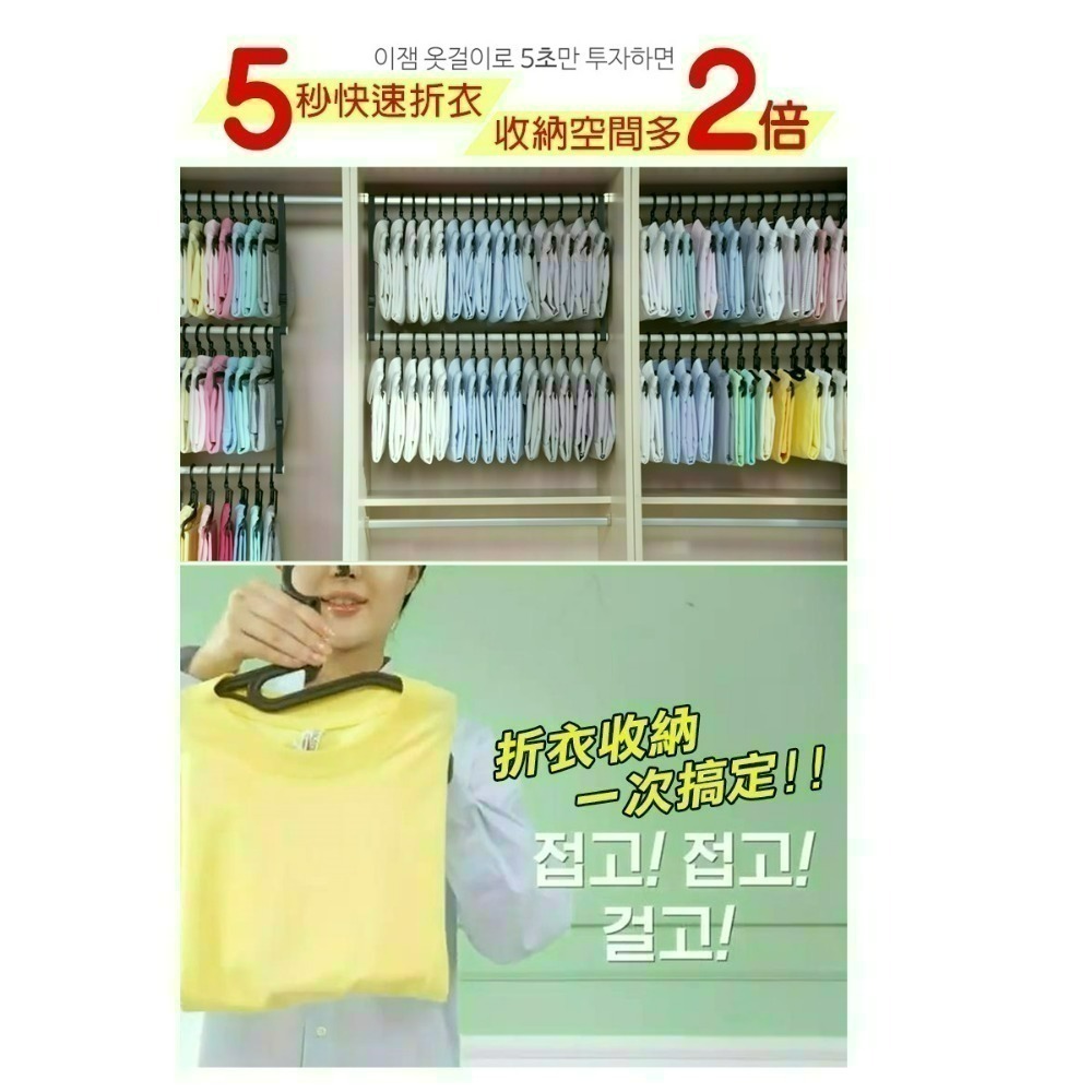 【台灣公司出貨】韓國熱銷五秒收納衣架-細節圖3