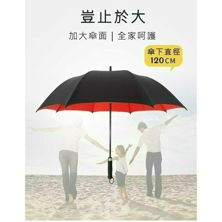 【24H現貨快出】超級大自動開防風防曬雨傘 雨具 4人傘 四人傘 超大傘 自動傘 雨傘 超級大自動開防風-細節圖4