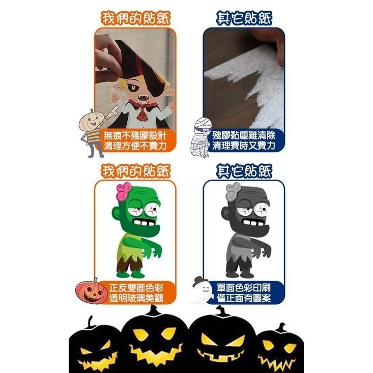 【7-ELEVEN 門市團購】萬聖節童趣靜電貼紙 靜電貼紙 萬聖節 萬聖變裝活動 萬聖氣氛 玻璃貼紙-細節圖3