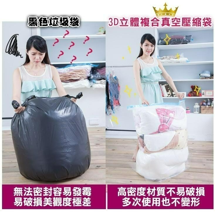 【7-ELEVEN 門市團購】第二代加厚真空壓縮袋 衣服棉被收納袋 真空袋 衣物壓縮袋 換季收納袋 防霉防潮 旅行袋-細節圖3