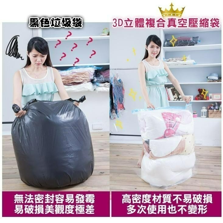 【7-ELEVEN 門市團購】第二代加厚真空壓縮袋 衣服棉被收納袋 真空袋 衣物壓縮袋 換季收納袋 防霉防潮 旅行袋-細節圖3