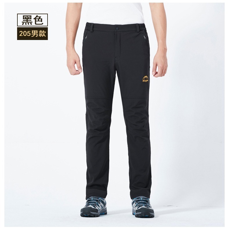 【24H現貨快出】加絨加厚防風防水保暖機能褲衝鋒褲【升級版】保暖褲 雪地 登山褲 休閒褲 戶外褲 運動褲 保暖長褲-細節圖10