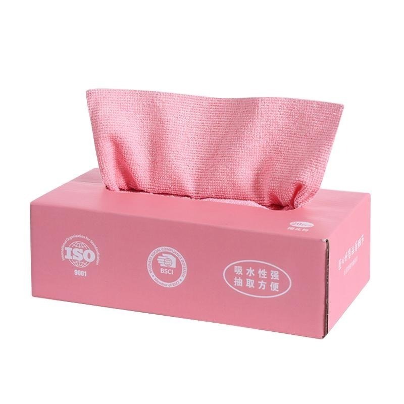 【台灣公司出貨】盒裝抽取式乾濕兩用抹布 拋棄式 抹布 廚房紙巾 乾濕可用 超細纖維 洗車巾 擦車布 汽車 吸水 掃除-細節圖2