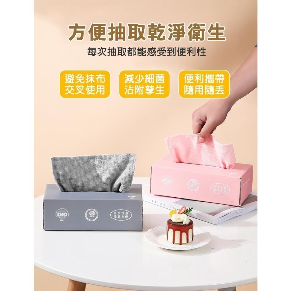 【台灣公司出貨】盒裝抽取式乾濕兩用抹布 拋棄式 抹布 廚房紙巾 乾濕可用 超細纖維 洗車巾 擦車布 汽車 吸水 掃除-細節圖6