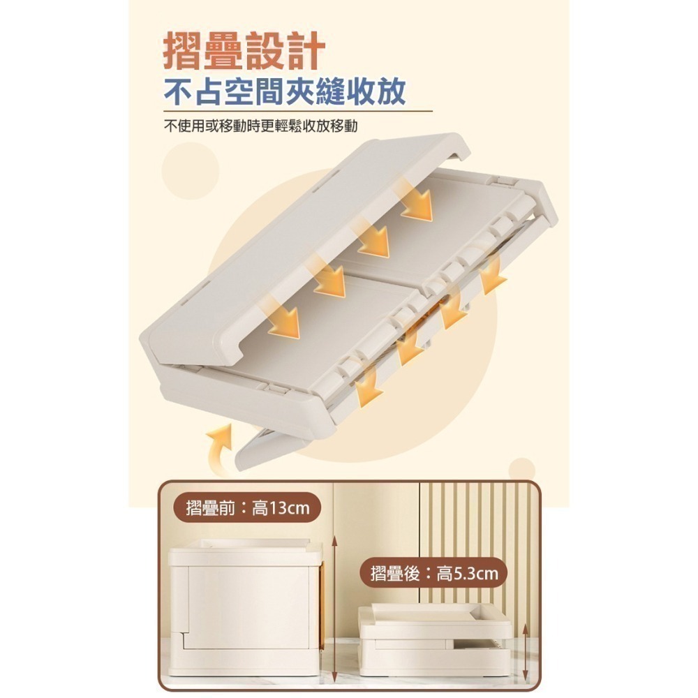 【7-ELEVEN 門市團購】桌上型雙開折疊收納盒(2入組) 收納箱 收納盒 文具盒 手帳盒 手帳收納 浴室收納 收納-細節圖6