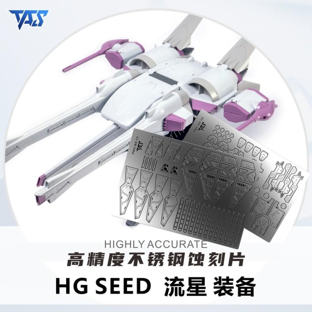 【模玩】 ※現貨※ TAS沉迷者 萬代 HG 流星號 PB通用 預裁切遮蓋/預切遮蓋/蝕刻片-細節圖2