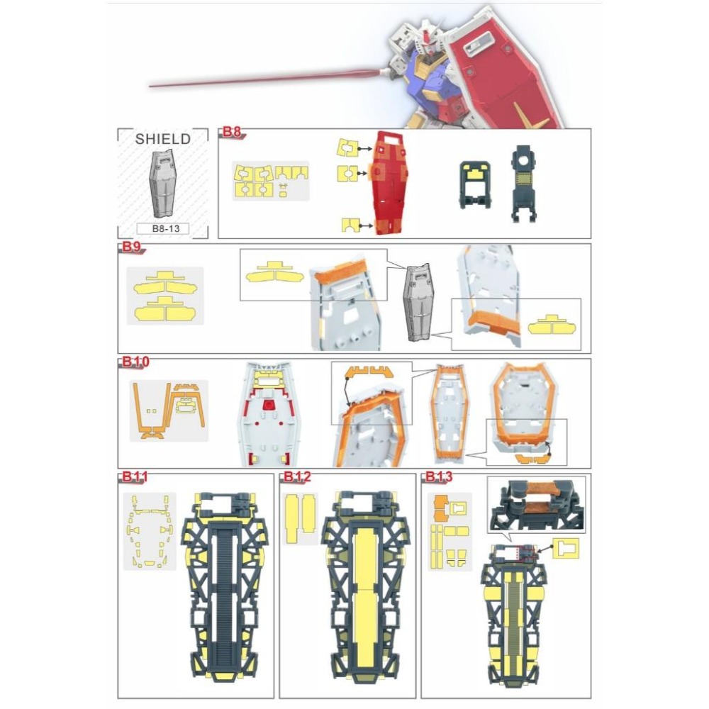 【模玩】 ※現貨※ TAS沉迷者 萬代 RG初鋼2.0 預裁切遮蓋/預切遮蓋/蝕刻片/小改件-細節圖6