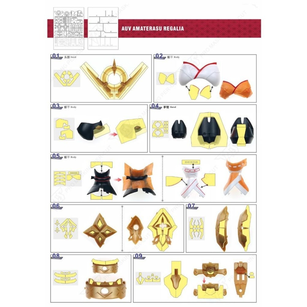 【模玩】TAS沉迷者 壽屋 女神裝置 天照輕裝 預切遮蓋帶-細節圖2