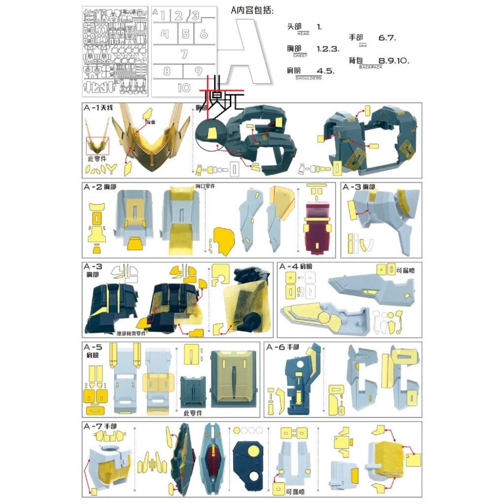 【模玩】TAS沉迷者 超模力 怨念迴響 光輝 預裁切遮蓋帶-細節圖2