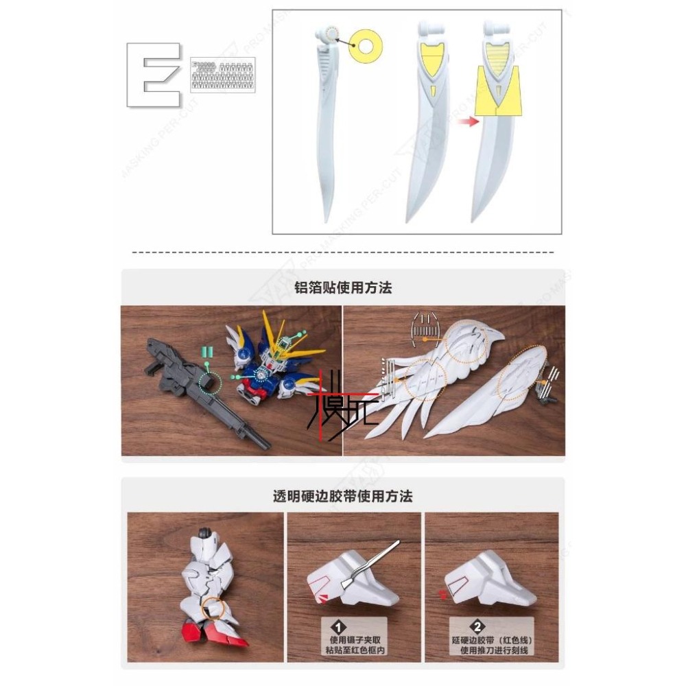 【模玩】 TAS沉迷者 萬代 MGSD  飛翼零式EW 預裁切遮蓋-細節圖9