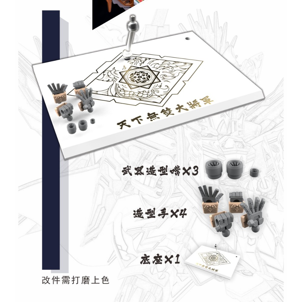 【模玩】TAS沉迷者 萬代SDW 天下無雙大將軍預裁切遮蓋-規格圖8