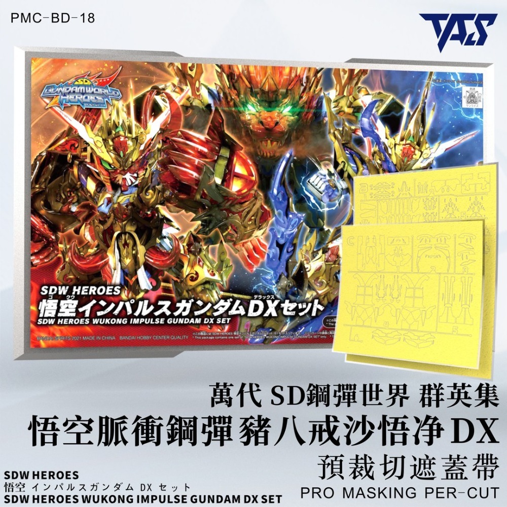 【模玩】 TAS沉迷者 萬代SDW 悟空脈衝鋼彈 DX擴充包 預裁切遮蓋帶-規格圖7