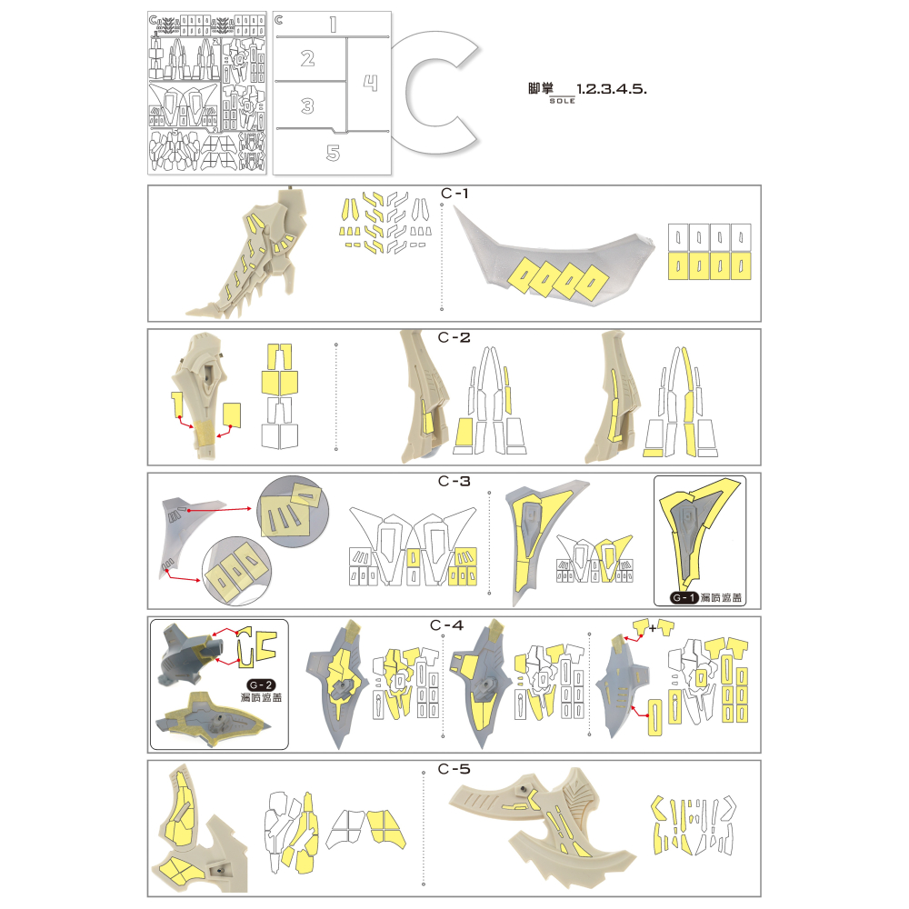 【模玩】TAS沉迷者 五星物語 1/72 Z.A.P 預裁切遮蓋帶-細節圖4