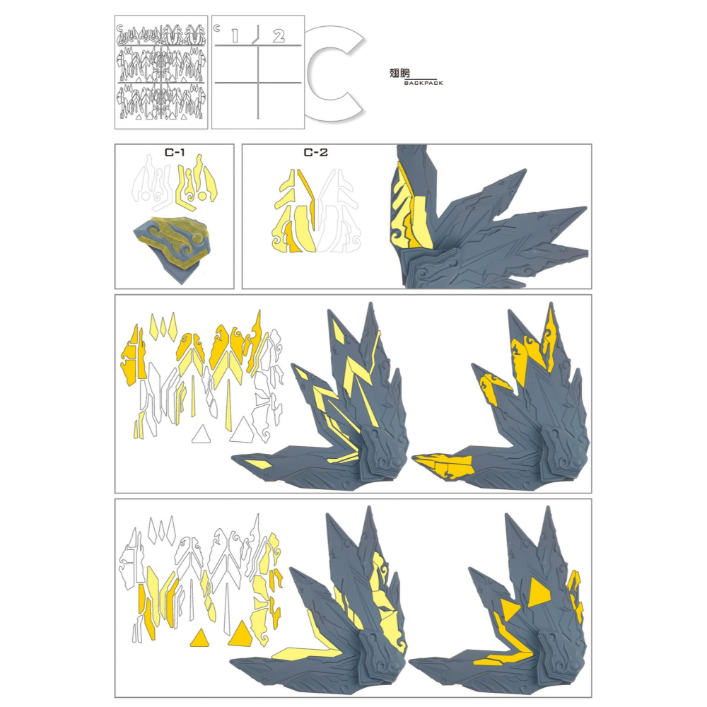 【模玩】 TAS沉迷者 萬代SDW 主宰暗之魔龍 預裁切遮蓋帶-細節圖4