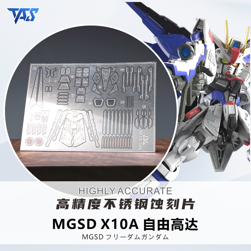 【模玩】TAS沉迷者 萬代MGSD 自由鋼彈預裁切遮蓋帶-規格圖4