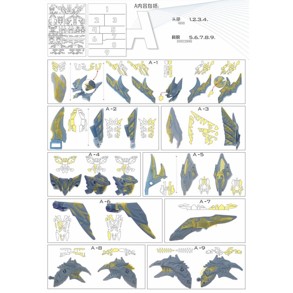 【模玩】TAS沉迷者 萬代SDW 無限正義變異龍 預裁切遮蓋帶-細節圖2