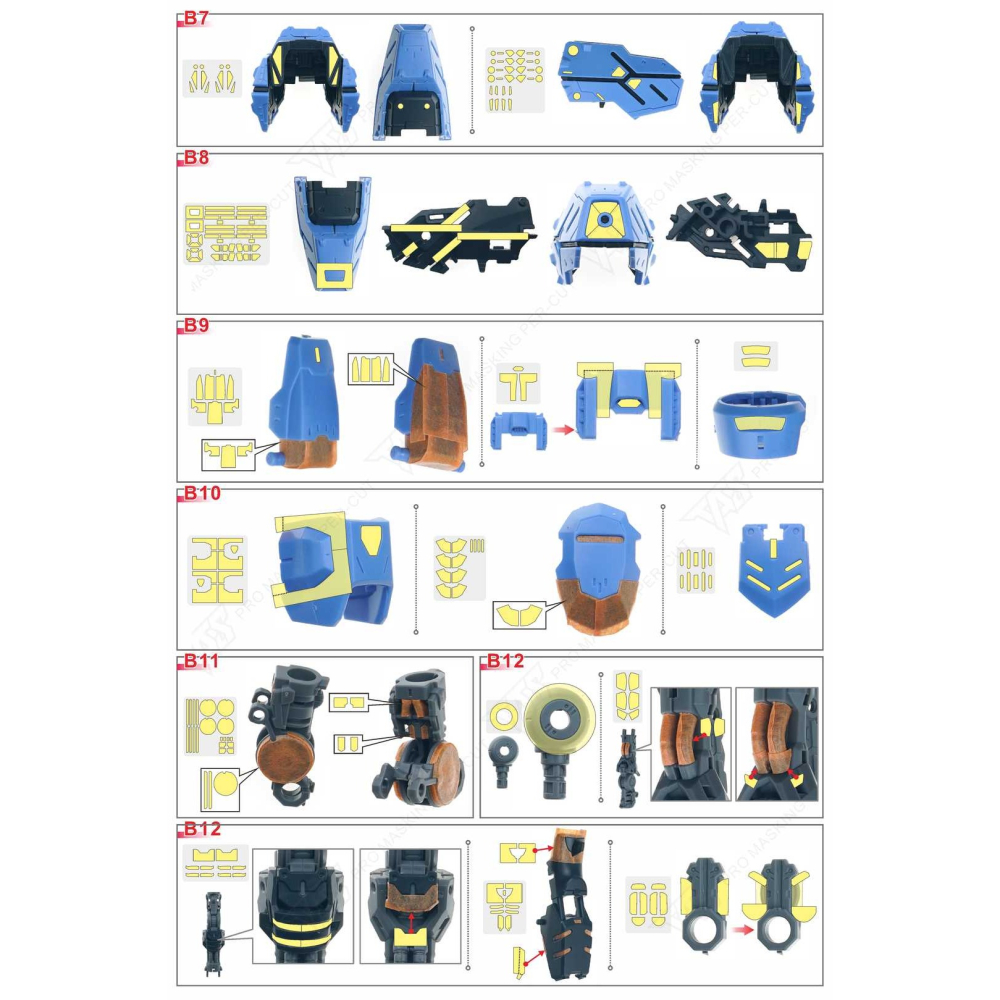 【模玩】 TAS沉迷者 萬代 MG 殘命 專用預裁遮蓋-細節圖5