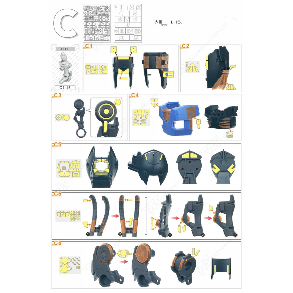 【模玩】 TAS沉迷者 萬代 MG 殘命 專用預裁遮蓋-細節圖6