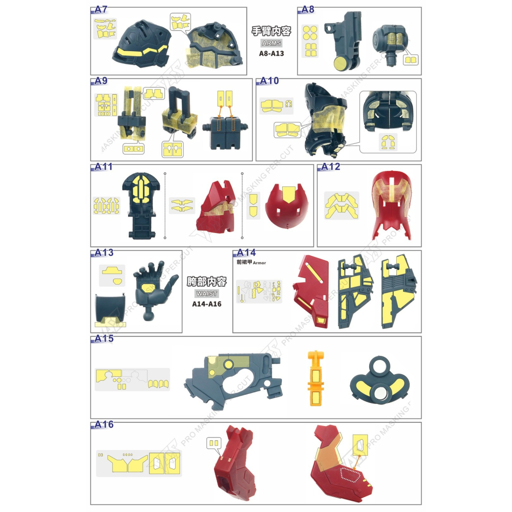 【模玩】 TAS沉迷者 萬代 RG 沙薩比 預切割遮蓋/蝕刻片/改件-細節圖3