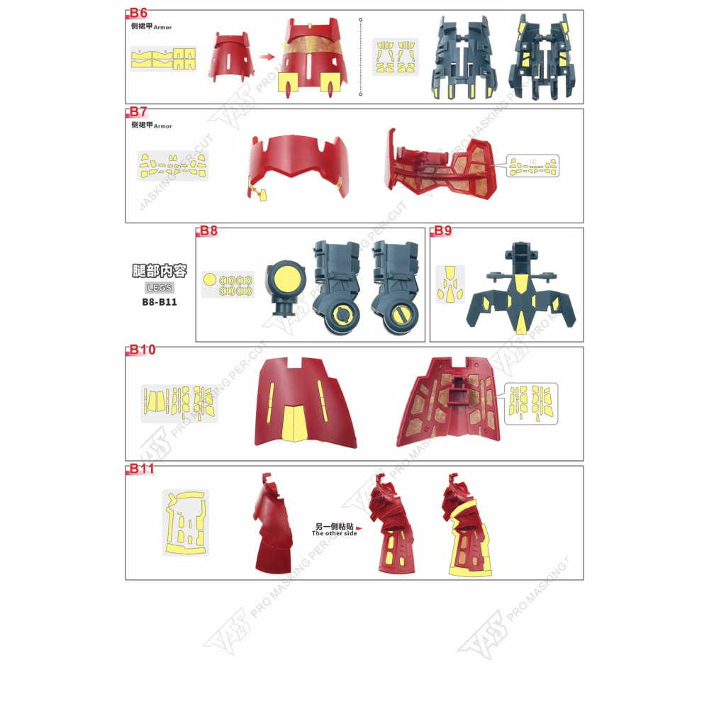 【模玩】 TAS沉迷者 萬代 RG 沙薩比 預切割遮蓋/蝕刻片/改件-細節圖5