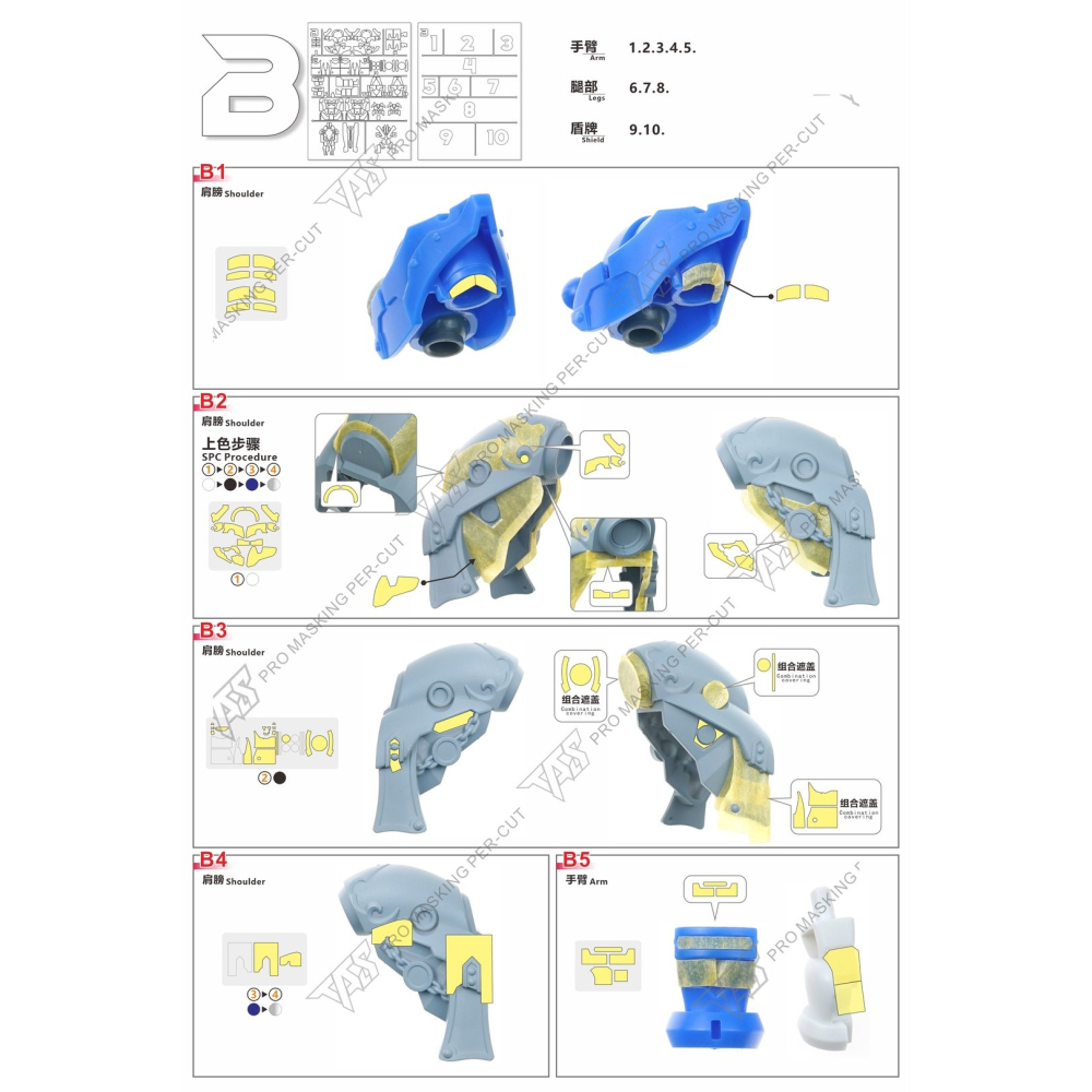 【模玩】 TAS沉迷者 萬代SDW GP04 萊夫鋼彈 預切割遮蓋-細節圖4