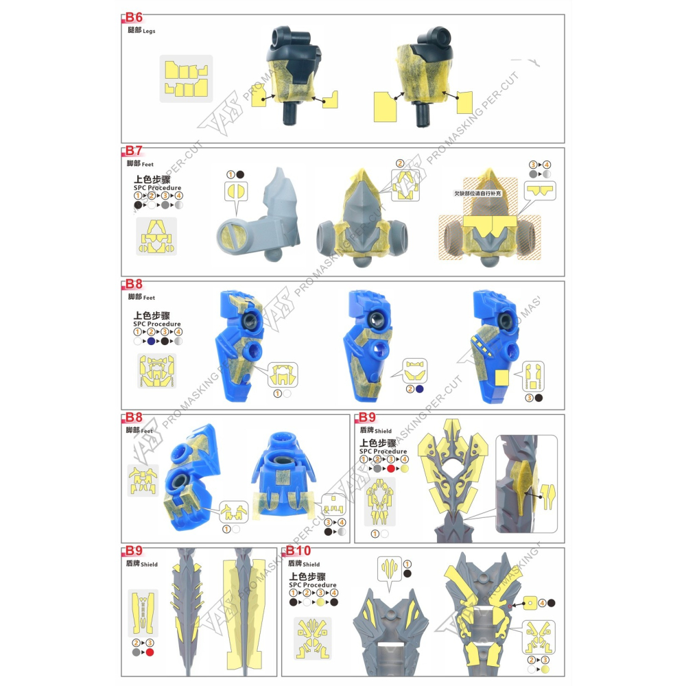 【模玩】 TAS沉迷者 萬代SDW GP04 萊夫鋼彈 預切割遮蓋-細節圖5