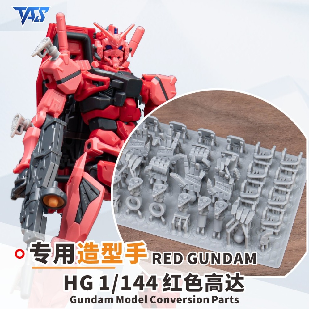 【模玩】 TAS沉迷者 萬代HG GQUUUUUUX 紅鋼彈 預切遮蓋/浮游炮改件/造型手-規格圖3