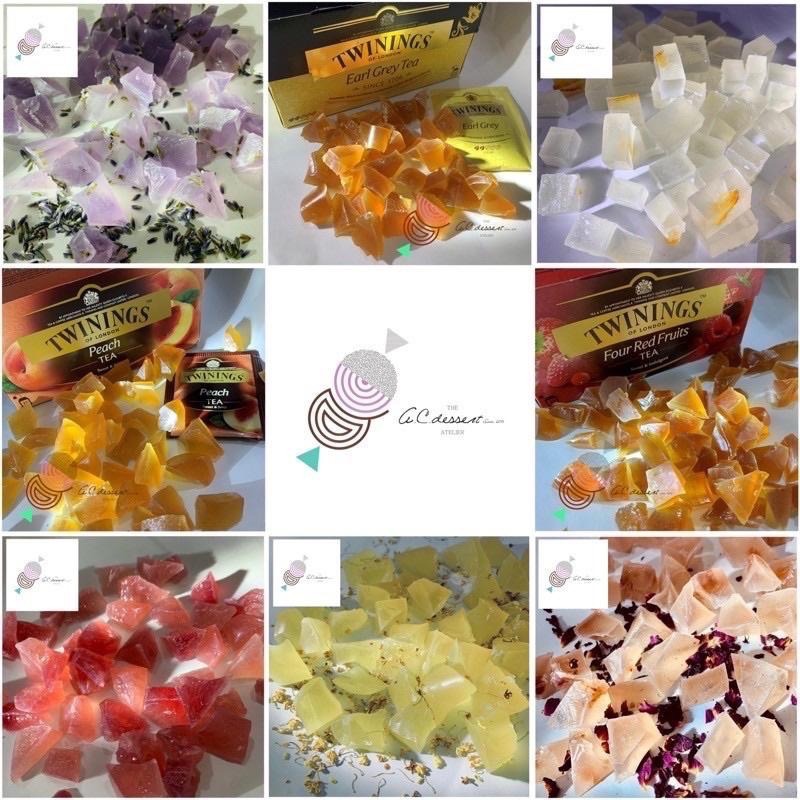 【A.C. dessert】琥珀糖。日本和菓子。琥珀糖。寶石糖。水晶糖。干菓子 (純素)-細節圖6