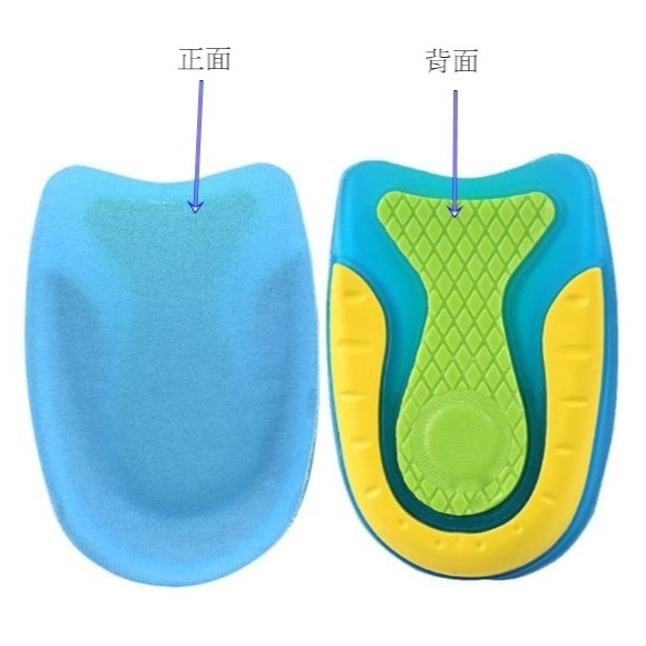 新款腳跟墊足底筋膜炎鞋墊 後跟墊 吸震 鞋墊 柔軟 鞋跟墊 舒適 減壓 久站 跑步 運動 腳跟痛【1雙】-細節圖3