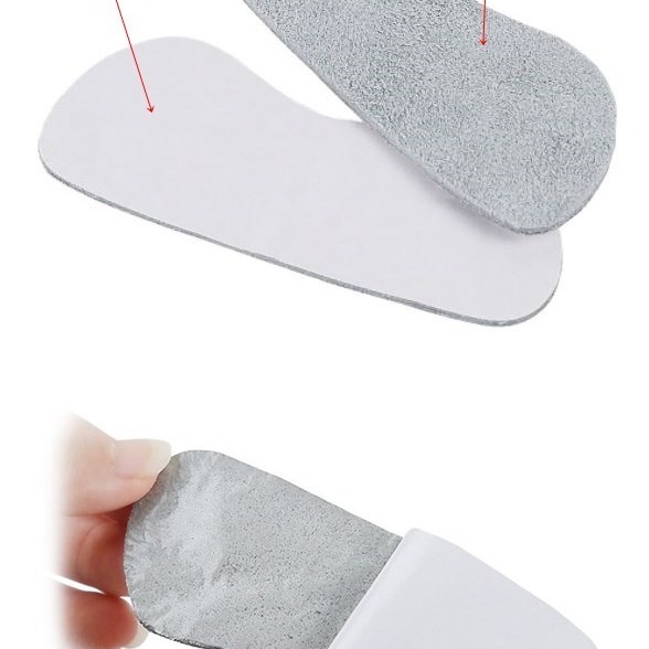 現貨厚款麂皮大半號的救星 牛皮绒面後跟貼 防磨脚 減震缓壓 後跟貼 高跟鞋防掉跟 防滑厚款【1雙】-細節圖3