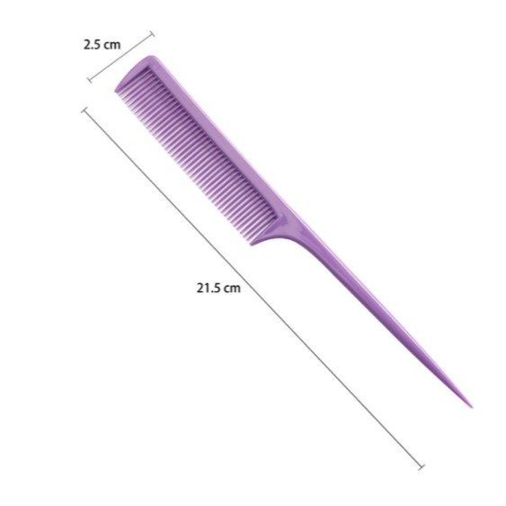 塑料尖尾梳 梳盤髮梳化妝梳美髮梳小梳子瀏海梳包頭梳染髮梳髮線梳隨機不挑色-細節圖2