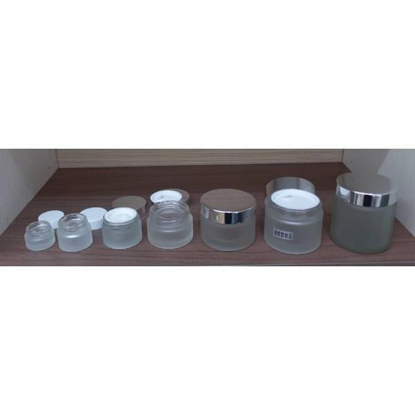 【瓶之坊】( S42B系列)玻璃霜盒5g/10g/30g,化妝盒,小圓盒,藥膏盒面霜盒,分裝盒.藥膏盒.台中瓶瓶罐罐專賣-細節圖2