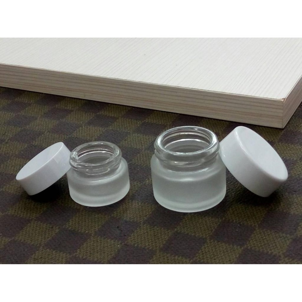 【瓶之坊】( S42B系列)玻璃霜盒5g/10g/30g,化妝盒,小圓盒,藥膏盒面霜盒,分裝盒.藥膏盒.台中瓶瓶罐罐專賣-細節圖6