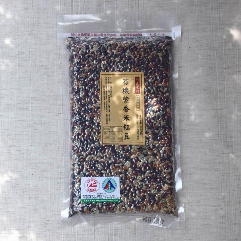 【彰農米糧】【有機】有機紫香米紅豆-多穀物米漿配方  500公克-細節圖2