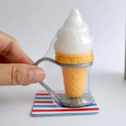 日本復古雜貨｜香草香味 冰淇淋蠟燭｜預購商品-細節圖3