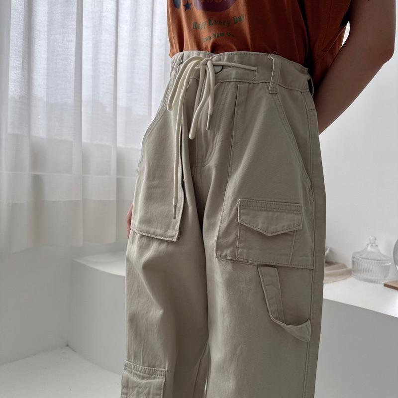 現貨  重工水洗立體口袋工裝褲✨-細節圖5