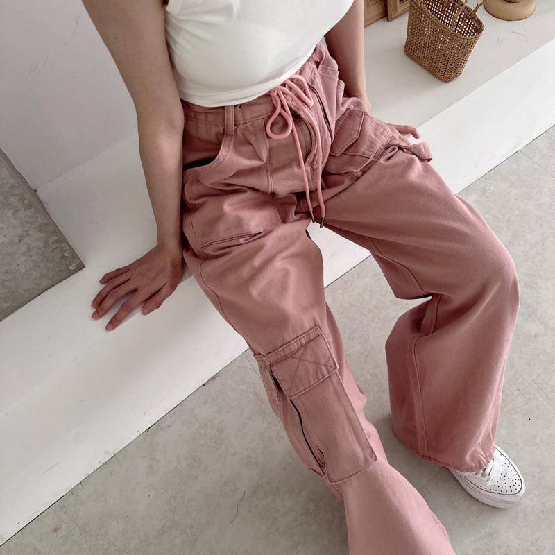 現貨  重工水洗立體口袋工裝褲✨-細節圖7