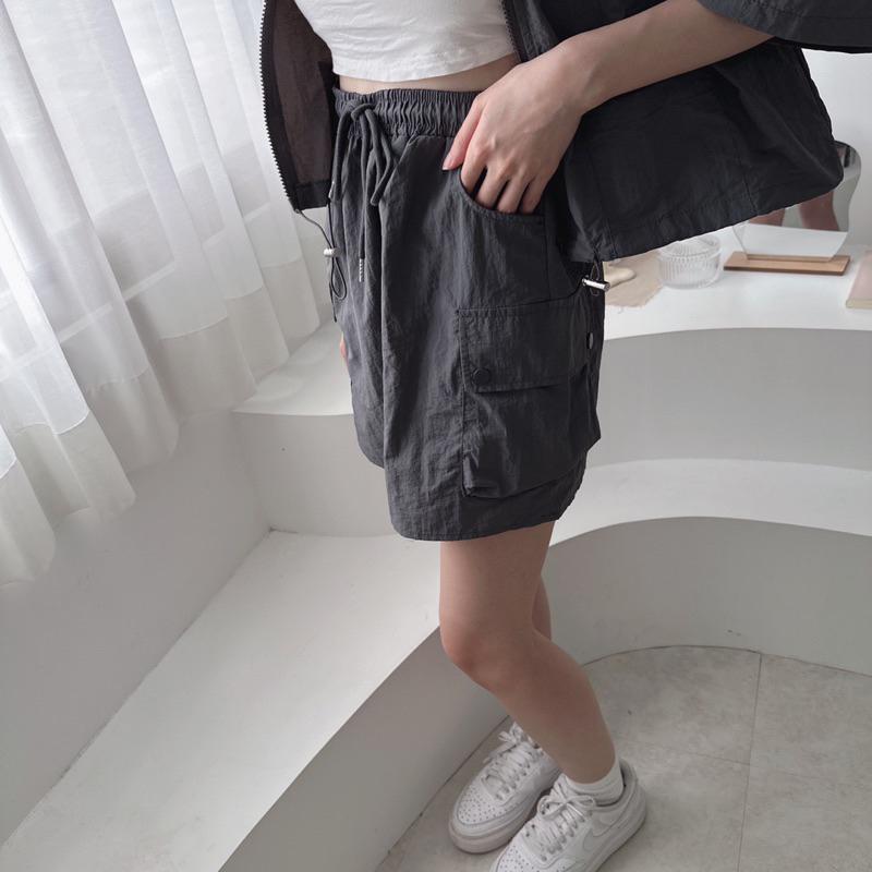 現貨 防風特務 工裝裙 套裝 短版外套-細節圖6