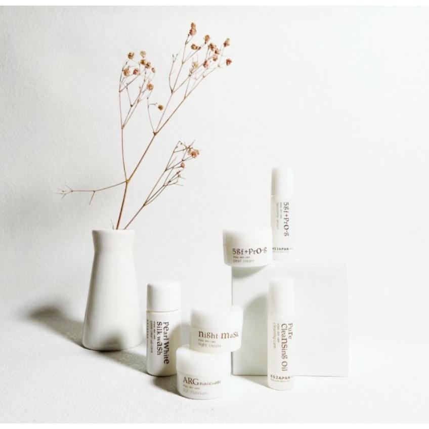 日本原裝進口 【日本純淨】旅行組 卸妝油 洗顏粉 精華液 乳霜 晚安面膜 ｜全套保養一組搞定-細節圖5